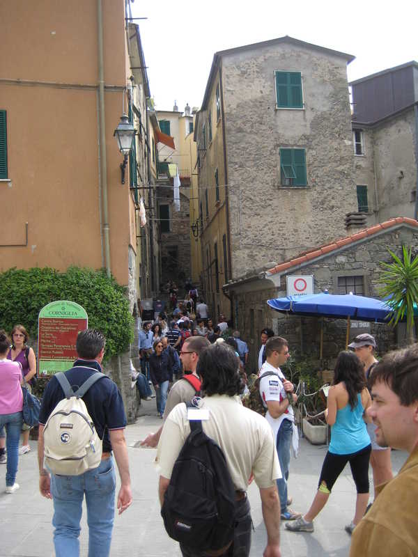 Typical ligurian style downtown, 